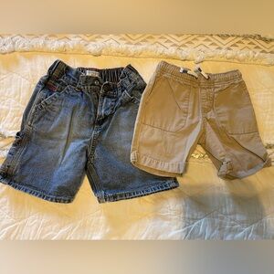 Boys Denim and Khaki Shorts Set - Size 4T Oshkosh and Cat & Jack